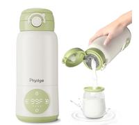 Scaldabiberon portatile da viaggio, capacità 425,2 g, scalda latte portatile per bambini, latte materno e acqua, scaldabiberon on the go con lunga durata della batteria, riscaldamento uniforme,