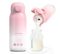 Scaldabiberon portatile da viaggio, doppia modalità di riscaldamento per latte materno e acqua, scalda latte portatile con riscaldamento rapido e lunga durata della batteria, grande capacità 350 ml