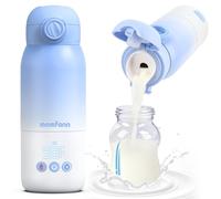 Scaldabiberon portatile da viaggio, doppia modalità di riscaldamento per latte materno e acqua, scaldabiberon portatile con riscaldamento rapido e lunga durata della batteria, grande capacità 350 ml