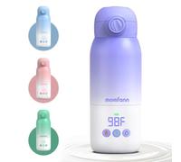 Scaldabiberon portatile da viaggio, doppia modalità di riscaldamento per latte materno e formula d'acqua, scalda latte in movimento con riscaldamento rapido e lunga durata della batteria, grande