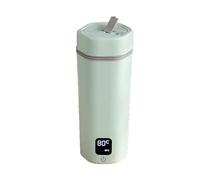 Scaldabiberon portatile da viaggio, portatile, con regolazione della temperatura a 6 livelli, riscaldamento rapido, per esterni, auto, aereo, viaggi (verde)