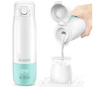 Scaldabiberon portatile da viaggio, scalda latte portatile per bambini, riscaldatore in ceramica, ricarica rapida e senza fili, doppia modalità di riscaldamento per latte materno e acqua, verde