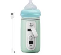 Scaldabiberon Portatile Da Viaggio | Scaldabiberon Per Auto | Scaldalatte Per Campeggio, Scaldabiberon Alimentato Tramite USB, Strumento Di Riscaldamento Biberon Regolabile Per Campeggio, Auto, Viaggi