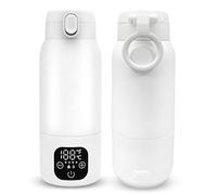 Scaldabiberon portatile per bambini, in viaggio, thermos a batteria da 500 ml, regolabile a 35 - 70 °C, scaldalatte portatile con USB-C, 100 W, riscaldamento rapido