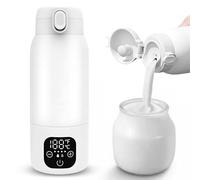 Scaldabiberon portatile per neonati in viaggio, termosifone ricaricabile 500ml, temperatura regolabile da 35-70°C, USB-C, riscaldamento rapido 100W per auto, viaggio, latte materno e acqua