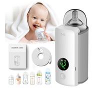 Scaldabiberon portatile per riscaldare velocemente i viaggi e mantenere il riscaldamento fino a 5 ore, controllo preciso della temperatura a 6 velocità, mantiene la nutrizione della formula, salvavita