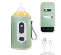 Scaldabiberon Portatile, Scaldabiberon Auto Temperatura Regolabile, USB Scaldabiberon Borsa Termica Borsa per Biberon da Viaggio,Regolabile a 5 Velocità per Auto, Viaggi, Casa