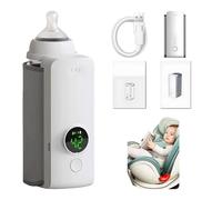 Scaldabiberon portatile Scaldalatte ricaricabile senza fili con scaldabiberon con controllo della temperatura per i viaggi