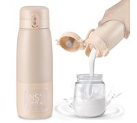 Scaldabiberon Portatile Senza Fili 500ML, Scaldabiberon Nomad Temperatura Regolabile da 37°C a 70°C, Riscaldamento Rapido Controllo Preciso Della Temperatura, Scaldabiberon Ricaricabile per Neonati