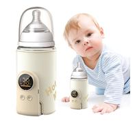 Scaldabiberon, Scaldabiberon Elettrico Portatile da Viaggio con 6 temperature regolabili 8000 mAh Ricaricabile Scaldabiberon Portatile con Display LCD per Latte Materno o Formula