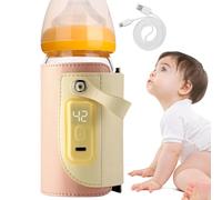 Scaldabiberon | Scaldabiberon Portatile Da Viaggio | Scaldalatte Per Ne-onati Regolabile USB | Scaldalatte Termostatico Temperatura Perfetta Per L'alimentazione Notturna In Casa All'aperto In Viaggio