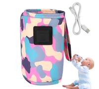 Scaldabiberon USB portatile | Mantenitore di calore del latte USB regolabile a 3 velocità | Borsa termica per l'alimentazione del neonato per interni, esterni, viaggi, guida