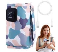 Scaldabiberon USB, scaldalatte portatile - Divertente custodia scaldabiberon USB - Copri scaldabiberon portatile, scaldabiberon colorato per bambini dai 7 ai 12 mesi