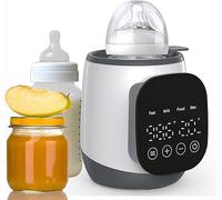 Scaldabiberon veloce da 400 W, 7 in 1, per latte materno e formula, barattolo per alimenti, sacchetto per latte materno, timer, senza BPA, controllo intelligente della temperatura e display LCD,