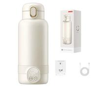 Scaldabraccia portatile per bambini, con 500 ml, temperatura regolabile (37 - 55 °C), per latte materno, formula o acqua, bottiglia per viaggi, auto e all'aperto