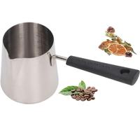 Scaldaburro e caffè con manico lungo- Caffettiera turca e mini pentolino per sciogliere il burro, completo di ugello per schiumare il latte - Combo tazza per latte art e piccola brocca per il latte