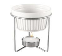 Scaldaburro Scalda Cioccolato | Gadget da cucina in ceramica, faretto portatile per salsa, per fusione di formaggio al latte | Frutti di mare Spuntino Frutta Fonduta di frutta Stile Server caldo