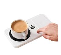 Scaldacaffè | Scaldabiberon Senza Fili Scaldatasche Tazza Caffè | Base Riscaldante Ricaricabile Portatile per Orologio Telefono Scrivania Comodino Cucina Ufficio | Uomo Donna