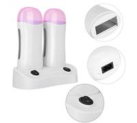 Scaldacera a Rullo a Doppio Contenitore, Depilazione con Cera per Macchina, Cartuccia per Depilazione Professionale, Riscaldatore di cera per Cartucce di Cera