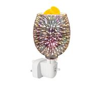 Scaldacera - Bruciatore elettrico con luce, luminosità regolabile senza fiamma, fragranza con timer | per Camera da Soggiorno Dormitorio Appartamento Bagno Hotel Centro benessere Natale Complean