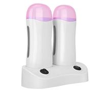 Scaldacera, Doppio Scaldacera rullo, scaldacera elettrico con base, scaldacera portatile professionale set per la depilazione di gambe e corpo