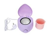 Scaldacera per Depilazione, Mini Scaldacera a Forma di Cuore Macchina per Cera per Perline di Cera Dura Salone di Casa Scaldacera Macchina Ceretta Pentola (viola) (Spina UE 220V)