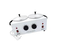 Scaldacera per, scaldacera a doppio contenitore, temperatura regolabile, apparecchiatura multifunzionale per cera calda, ideale per spa, saloni e per la cura estetica a casa