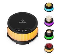 Scaldacera, Scalda Tazza con 7 Colori LED Cambiatore di Luce, Arrestatore Automatico, Scaldatore Candela Intelligente con 3 regolazioni di Temperatura,Lampada scalda Candela