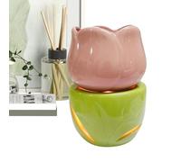 Scaldacera Tea Light - Diffusore Per Chic A Forma Di Fio?e, Bruciatore A Olio In Ceramica, Robusto Strumento Per Sciogliere Le Fragranze | Scaldaprofumo Unico Con Cucchiaio Per Candela Per La
