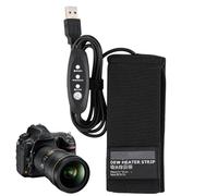 Scaldacollenti - Strisce riscaldanti USB, nastro termico, riscaldatore per obiettivi, prevenzione della condensa, scaldobiettivo con 3 livelli di riscaldamento, riscaldamento fotocamera per