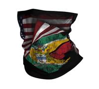 Scaldacollo America And Guyana Guyanese Flag Ghetta Da Collo Multifunzione Passamontagna Protezione Uv Fascia Capelli Per Ciclismo Escursionismo Outdoor Attività 25X50CM