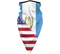 Scaldacollo American Flag And Guatemala Flag Decorazione Facciale Antiscivolo Bandana Elastico Sciarpa A Tubo, per Estivo, Yoga, Campeggio, 24x51cm