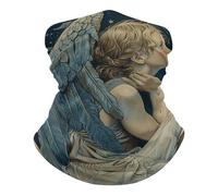 Scaldacollo Angel with Blue Wing Sciarpa A Mezza Faccia Stampato Fascia per Capelli Antiscivolo Cerchietto per Capelli, per Pesca, Sports, Donna, attività, 26x30cm