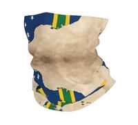 Scaldacollo antivento con stampa a righe incrociate e bandiera delle Isole Salomone, scaldacollo traspirante, maschera da sci unisex per attività all'aperto