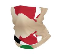 Scaldacollo antivento con stampa della bandiera degli Emirati Arabi Uniti Map01, sciarpa più calda e traspirante, maschera da sci unisex per attività all'aperto