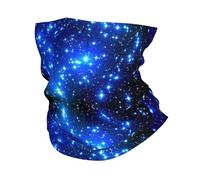 Scaldacollo antivento con stampa di stelle galassie, sciarpa più calda traspirante mezza maschera maschera da sci unisex per attività all'aperto