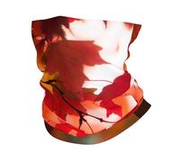 Scaldacollo Autumn Fall Red Maple Leaves Cerchietto per Capelli Traspirante Bandana Sportiva Copricapo A Mezza Faccia, per Motocicletta, Campeggio, Bambini, 26x30cm
