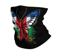 Scaldacollo Butterfly Central Africa The Central African People Flag White Neck Warmer Antipolvere Bandana Elegante Passamontagna Per Arrampicata Sportiva Snowboard