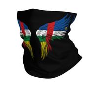 Scaldacollo Central Africa The Central African People Flag Wing White Bandana Unisex Sciarpa Antiscivolo Copricollo Per Escursionismo Equitazione Sportiva