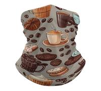 Scaldacollo Coffee And Sweets Sugar Chocolate Headwrap Traspirante Ghetta da Collo Sportiva Sciarpa A Tubo, per Sports, Donna, Bambini, Estivo, 26x30cm