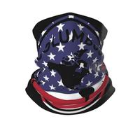 Scaldacollo Columbus Day 1942 American Flag Bandana Traspirante Copricapo A Mezza Faccia Elegante Ghetta, per Adulto, Estivo, Donna, 26x30cm