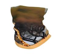 Scaldacollo con stampa di albero maestoso africano giraffa ultra morbida, ghetta elastica per il collo invernale scaldacollo per uomo e donna