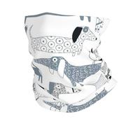 Scaldacollo con stampa di bassotto carino per donne e uomini, antivento maschera per il viso sciarpa per sport freddi