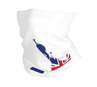 Scaldacollo con stampa di mappa della Nuova Zelanda con bandiera della Nuova Zelanda, per donne e uomini, antivento, maschera per il viso per sport con tempo freddo