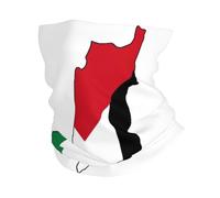 Scaldacollo con stampa di mappa della Palestina, unisex, antivento, maschera per il viso, sciarpa per sport con clima freddo