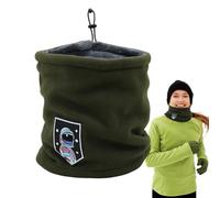 Scaldacollo da uomo, sciarpa termica in pile polare - sciarpa spessa - per donne e uomini, inverno freddo, sci, moto, corsa, campeggio, attività all'aperto, equitazione, escursionismo, caccia, Verde