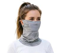 Scaldacollo da uomo - Sciarpa traspirante e rinfrescante con protezione UV | Copertura per il viso multifunzionale leggera, bandana per tubo di protezione solare, avvolgimento collo sportivo pieno a