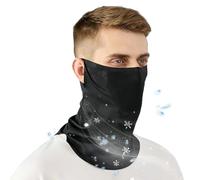 Scaldacollo da uomo - Sciarpa traspirante e rinfrescante con protezione UV | Copertura per il viso multifunzionale leggera, bandana per tubo di protezione solare, avvolgimento collo sportivo pieno a