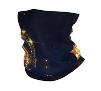 Scaldacollo dorato con nota musicale caduta lucida stampa stella ultra morbida, ghetta elastica per il collo invernale scaldacollo per uomini e donne