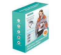 scaldacollo elettrico - Riscaldamento a poncho in tessuto ultra morbido, riscaldamento rapido regolabile, copertura elettrica portatile per il relax quotidiano, scarico a freddo, terapia | Uso